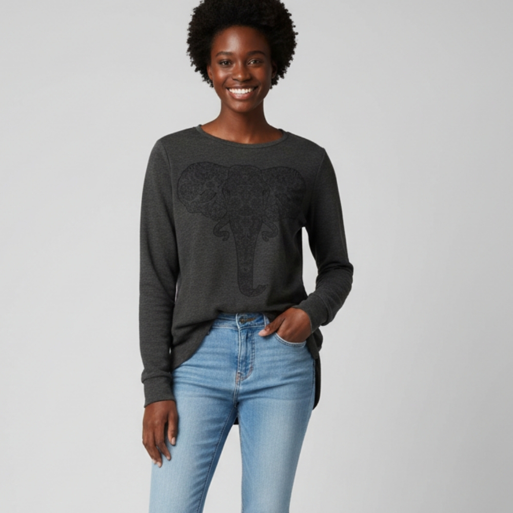 Lol Vintage Gray Top